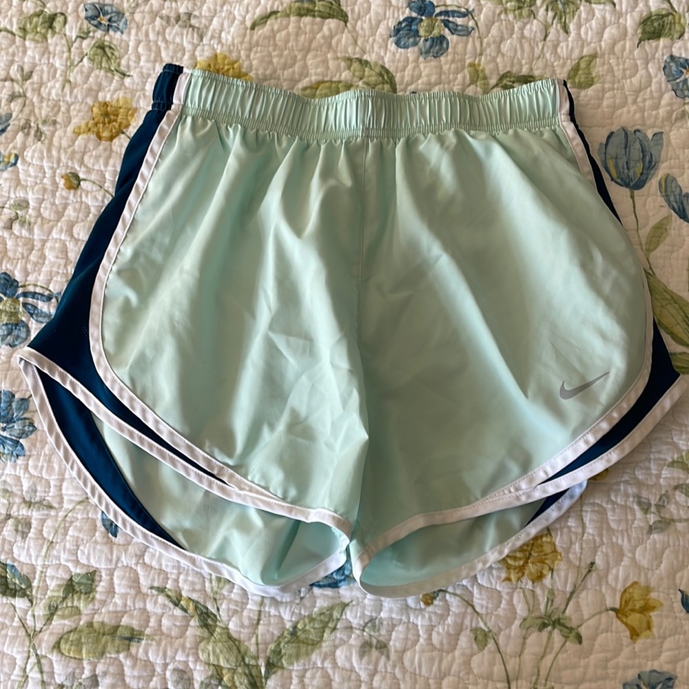 Light Blue Nike Women’s Tempo running shorts